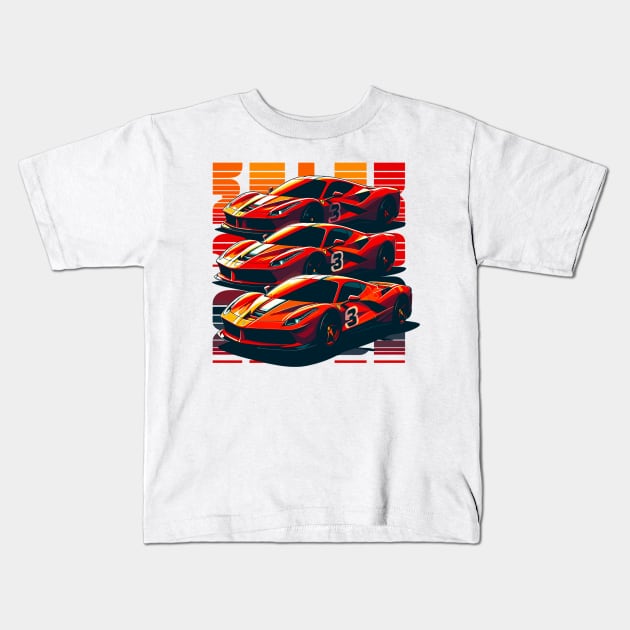 Ferrari F8 Kids T-Shirt by Vehicles-Art